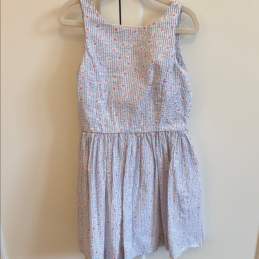 Ralph Lauren Purple Halter Fit and Flare Sundress